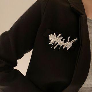 Asymmetrical Brooch Silver - One Size
