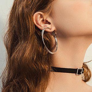 Layered Hoop Earring As Shown In Figure - One Size