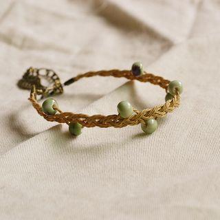 Ceramic Bead String Bracelet