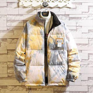 Tie Dye Padded Zipped Jacket