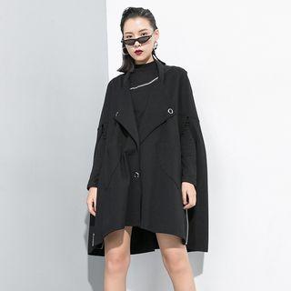 Side Zip Cape Black - One Size