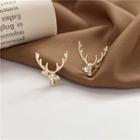 Alloy Deer Earring 1 Pair - Earrings - Gold - One Size