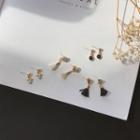 Marble Grain / Tasseled Earrings