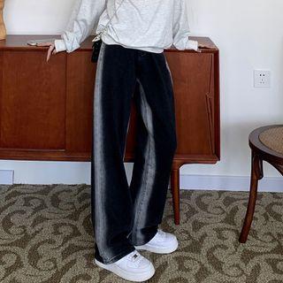 High-waist Two Tone Jeans
