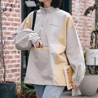 Colored Panel Overhead Sweatshirt