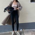 Long Open-front Cardigan / Camisole Top / Leggings