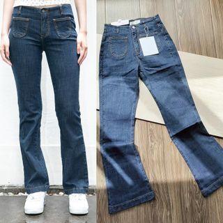 Low-rise Boot-cut Jeans