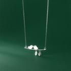 Sterling Silver Bird Necklace Necklace - S925 Silver - Silver - One Size