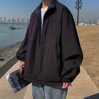 Stand-collar Reversible Jacket