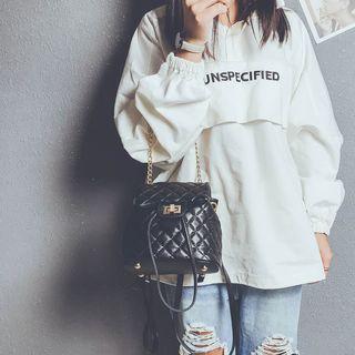 Quilted Chained Faux Leather Mini Backpack