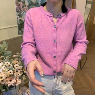 Round-neck Knitted Cardigan