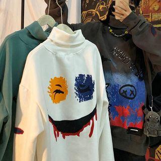 Cartoon Turtleneck Pullover