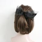Velvet & Organza Bow Hair Tie