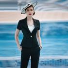 Short-sleeve Blazer / Dress Pants / Pencil Skirt / Set