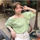 Short-sleeve Crinkled T-shirt