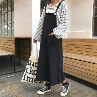 High-waist Cropped Wide-leg Jumper Pants