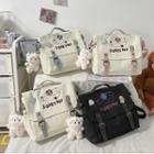 Set: Lettering Crossbody Bag + Charm