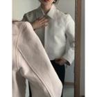 Zip-detail Cotton Cropped Jacket
