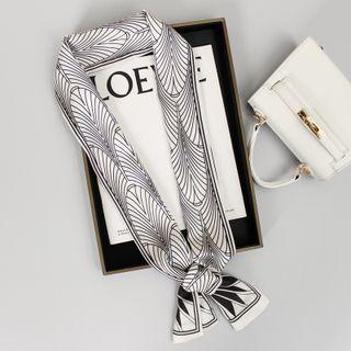 Print Scarf 01 - Gray - 144cm X 14cm