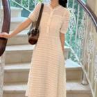 Button-up Lace Midi A-line Dress (various Designs)