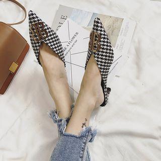 Low Heel Pointy Mules