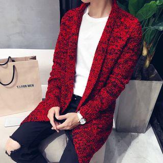M Lange Shawl Collar Long Cardigan