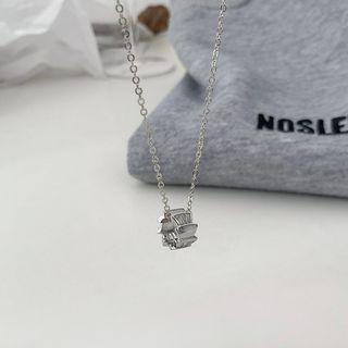 Pendant Alloy Necklace 01 - Silver - One Size