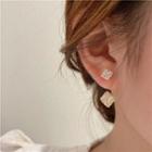 Rhinestones Stud Earring 1 Pair - Gold - One Size