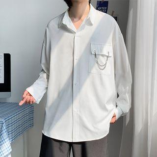 Long Sleeve Chain Detail Shirt
