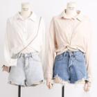 Long-sleeved Ruched Shirt