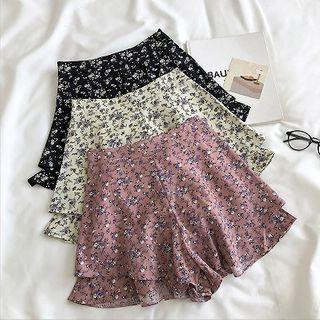 Floral High-waist Skort