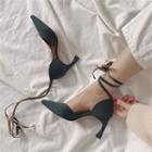 Pointy-toe Strappy Pumps