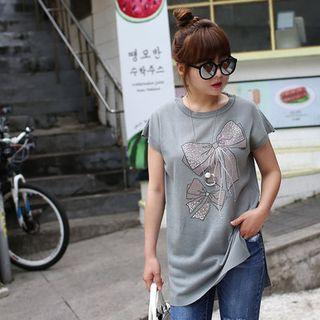 Ribbon-front Sleeveless Knit Top