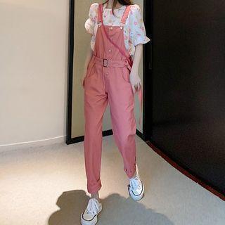 Floral Short-sleeve Top / Jumper Pants