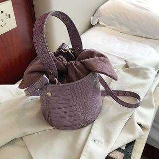 Crocodile Grain Bucket Bag
