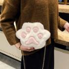 Fluffy Paw Crossbody Bag