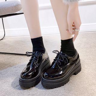Patent Lace Up Oxford Shoes