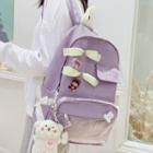 Buckled Lightweight Backpack Purple - One Size