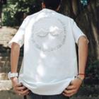 Short-sleeve Wings Applique T-shirt