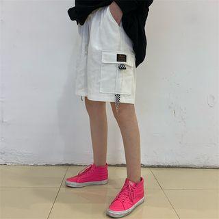 Checker Strap Cargo Shorts