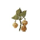 Fashion Elegant Enamel Golden Flower Brooch Silver - One Size