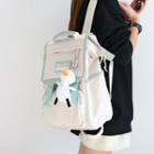 Two Tone Backpack / Charm / Set