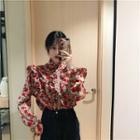 Floral Blouse Floral - Red - One Size