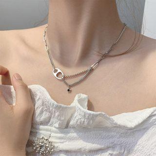 925 Sterling Silver Pendant Layered Necklace