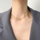 Ring Necklace Gold - One Size
