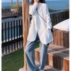 Single Breasted Tie-waist Blazer