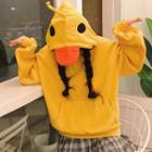 Duck Accent Hoodie Yellow - One Size