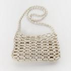 Wood-bead Mini Shoulder Bag With Pouch One Size