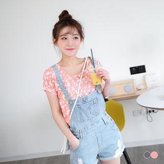 Floral Prints Princess Sleeve Shirt