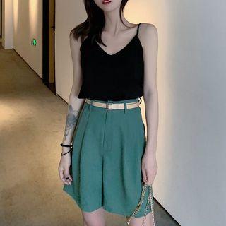 Spaghetti Strap Top / Wide-leg Shorts
